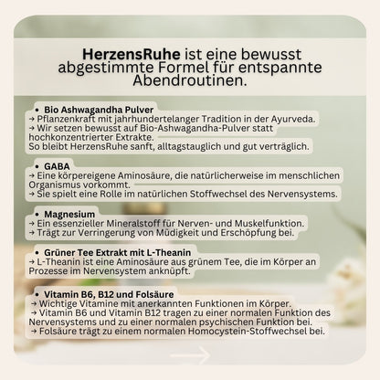 HerzensRuhe Nahrungsergänzungsmittel